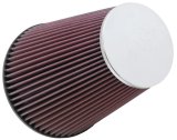 K&N Universal Chrome Filter 6 inch FLG / 7.5 inch Base / 4.5 inch Top / 9 inch Height thumbnail 2