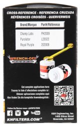 K&N Oil Filter OIL FILTER; AUTOMOTIVE thumbnail 5