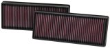 K&N Replacement Air Filter 12.563in O/S Length x 5.25in O/S Width x 1.625in H (Inc 2 Filters) thumbnail 1