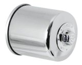 K&N Honda / Kawasaki / Yamaha / Polaris / Victory 2.688in OD x 3.344in H Oil Filter - Chrome thumbnail 4