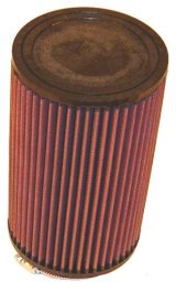 K&N Filter Universal Rubber Filter Round Straight 3.5in Flange ID x 5in OD x 8.5in H thumbnail 3