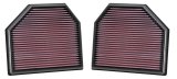 K&N Replacement Air Filter for 11-14 BMW M5/M6 4.4L V8 / 2015 M4/M3 3.0L I6 (2 per box) thumbnail 2