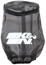 K&N 4.5in Base ID x 3.5in Top ID x 6in H - Black - Round Tapered - Drycharger Air Filter Wrap thumbnail 1