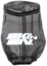 K&N 4.5in Base ID x 3.5in Top ID x 6in H - Black - Round Tapered - Drycharger Air Filter Wrap thumbnail 3