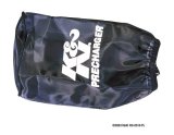 K&N Round Straight - Black - 3.5in ID x 5in H - PreCharger Air Filter Wrap Blue thumbnail 2