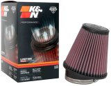 K&N Filter Universal Rubber Filter 3 1/2 inch 10 Degree Flange 5 3/4 inch OD 6 inch Height thumbnail 7