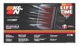 K&N 19-20 Honda Monkey (125CC) Replacement Air Filter thumbnail 7