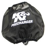 K&N PreCharger Round Straight Air Filter Wrap for 01-14 Honda TRX500 - Black thumbnail 3