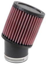 K&N Filter Universal Rubber Round Straight Filter 20 Deg Angled 2-7/16in Flange 3-3/4in OD 4in H thumbnail 5