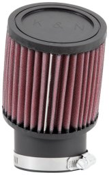 K&N Filter Universal Rubber Round Straight Filter 20 Deg Angled 2-7/16in Flange 3-3/4in OD 4in H thumbnail 7