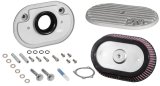 K&N Street Metal Intake System Side Draft Dyna/Softail Silver Intake System-Harley-Davidson thumbnail 2