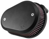 K&N 00-16 Harley-Davidson Street Metal Intake System Flare Black thumbnail 1