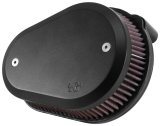 K&N 00-16 Harley-Davidson Street Metal Intake System Flare Black thumbnail 2
