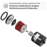 K&N Piaggio 2.156in OD x 3.063in Height Oil Filter thumbnail 1