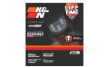 K&N Universal Clamp-On Air Filter 6in Base x 3.5in Top x 6.3125in H thumbnail 6