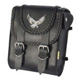 Willie & Max Universal Black Magic Sissy Bar Bag (8 inches L x 10 inches H x 4.5 inches W) - Black thumbnail 1
