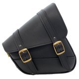 Willie & Max HD Sportsters, Custom Hard Tails Brass Monkey Swingarm Bag Dual Shock - Black thumbnail 1
