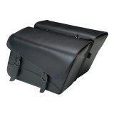 Willie & Max Universal Black Jack Large Slant Saddlebag Set (16 in L x 11 in H x 6.5 in W) - Black thumbnail 1