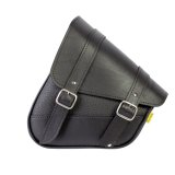 Willie & Max HD Softails, Yamaha Road Stars, Kawasaki Vulcan 900, Suzuki C50 Swingarm Bag - Black thumbnail 1