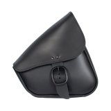 Willie & Max HD Sportsters, Custom Hard Tails Leather Swingarm Bag Dual Shock w/Blk Buckle - Black thumbnail 1