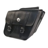 Willie & Max Universal Deluxe Standard Slant Saddlebags (14 in L x 12 W x 5.5 H) - Black thumbnail 1