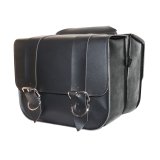 Willie & Max Universal Standard Touring Saddlebags (14 in L x 13 in W x 5.5 in H) - Black thumbnail 1