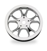 Performance Machine Belt Pulley 66T x 1in Galaxy - Chrome thumbnail 1
