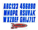 Hardline Boat Lettering Registration Kit 3 in. - 350 Blue Solid thumbnail 1