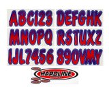 Hardline Boat Lettering Registration Kit 3 in. - 200 Red/Purple thumbnail 1