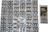 Hardline Snowmobile Lettering Registration Kit 2 in. - 500 Silver/Black thumbnail 1