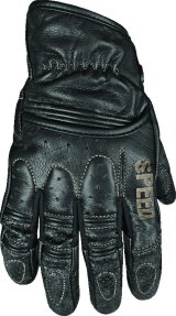 Speed and Strength Rust and Redemption Leather Gloves Black - Large thumbnail 2