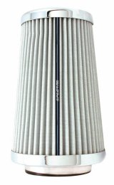 Spectre Adjustable Conical Air Filter 9-1/2in. Tall (Fits 3in. / 3-1/2in. / 4in. Tubes) - White thumbnail 1