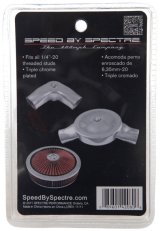 Spectre Air Cleaner Nut Low Profile (Fits 1/4in.-20 Threading) - Chrome thumbnail 5