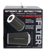 Spectre Adjustable Conical Air Filter 9-1/2in. Tall (Fits 3in. / 3-1/2in. / 4in. Tubes) - Black thumbnail 3