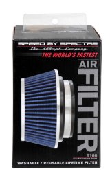 Spectre Adjustable Conical Air Filter 2-1/2in. Tall (Fits 3in. / 3-1/2in. / 4in. Tubes) - Blue thumbnail 3