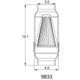 Spectre Inline Air Box 4in. w/Filter thumbnail 5