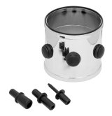 Spectre Universal Adapter Intake Manifold / Vent Port & Vacuum Sensor Adapter 3in. - Chrome thumbnail 2