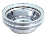 Spectre SB Chevy (w/Long Water Pump) Double Lower Groove Crankshaft Pulley - Chrome thumbnail 3
