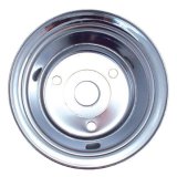 Spectre SB Chevy (w/Long Water Pump) Double Lower Groove Crankshaft Pulley - Chrome thumbnail 4
