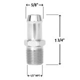 Spectre Heater Hose Fitting 5/8in. - Chrome thumbnail 4