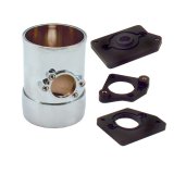 Spectre Air Flow Sensor Mount 3in. w/Collar - Chrome thumbnail 1