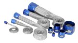 Spectre MagnaBraid 304SS Braided Sleeving Kit - Blue End Caps thumbnail 2