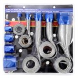 Spectre MagnaBraid 304SS Braided Sleeving Kit - Blue End Caps thumbnail 6