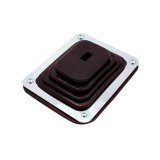 Spectre Shift Boot (Small) - Black Rubber w/Chrome Plated Steel Installation Ring thumbnail 2