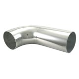 Spectre Universal Tube Elbow 3-1/2in. OD / 90 Degree Mandrel w/6in. Leg - Aluminum thumbnail 2