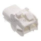NAMZ AMP Mate-N-Lock 2-Position Male Wire Cap Connector w/Wire Seal thumbnail 1