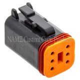 NAMZ Deutsch DT Series 6-Wire Plug & Wedgelock - Black (Repl. HD 72116-94BK) thumbnail 2