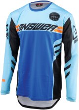 Answer 25 Arkon Nitrus Jersey Blue/Black/Hyper Orange Youth - Large thumbnail 1