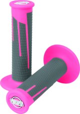ProTaper Full Diamond Clamp-On Grips - Neon Pink/Dark Gray thumbnail 3