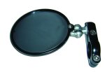 CRG Hindsight Folding 3 in. Round Bar-End Mirror Left - Silver thumbnail 2